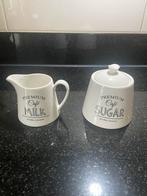 Mooi zgan suiker- melk setje Riviera Maison, Ophalen of Verzenden, Zo goed als nieuw