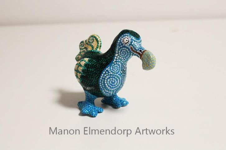 100% Handgemaakt Beeldje Dodo / Vogel Kunst Nieuw, Antiek en Kunst, Kunst | Beelden en Houtsnijwerken, Ophalen of Verzenden