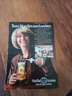 Advertentie van Stella Artois bier Martine Bijl 1978, Ophalen of Verzenden, Zo goed als nieuw, Viltje(s), Overige merken