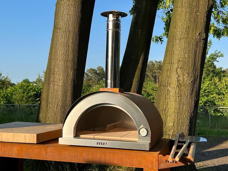 BEEK Corten 70 pizza oven Houtgestookt, 2 pizza's tegelijk, Tuin en Terras, Pizzaovens, Nieuw, Ophalen of Verzenden