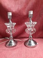 Set 2 kristallen lampen voeten, Ophalen of Verzenden