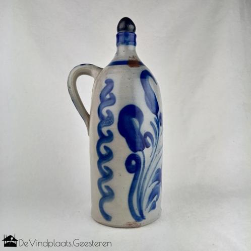 Steingut forse antieke fles steengoed zoutglazuur, Antiek en Kunst, Antiek | Keramiek en Aardewerk, Ophalen of Verzenden