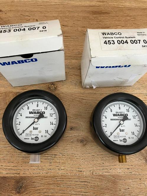 Wabco manometer 16 bar model 453 004 007 0 nieuw analoog, Auto diversen, Autogereedschap, Nieuw, Ophalen of Verzenden