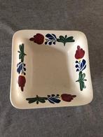 boerenbont vierkante schaal, Ophalen of Verzenden, Aardewerk, Boerenbont, Schaal of Schalen