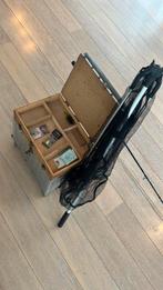 Vishengel + net + koffer, Watersport en Boten, Ophalen of Verzenden, Gebruikt