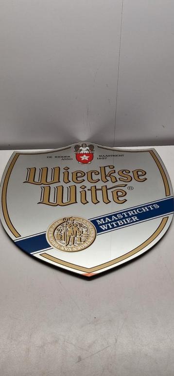 Wieckse Witte Reclamespiegel - 41x47cm beschikbaar voor biedingen