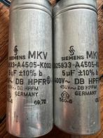 2 x 5 uF siemens mkv vintage condensatoren, Ophalen of Verzenden, Zo goed als nieuw