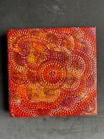 Acrylic dot mandala on stretched canvas 15x15 ready to hang, Ophalen of Verzenden