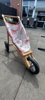 Poppenwagen 3 wieler hout, Ophalen of Verzenden, Zo goed als nieuw