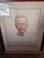 Gekleurde ets van oprichter Raiffeisenbank., Antiek en Kunst, Ophalen of Verzenden