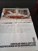 Advertentie van Chrulysler/ Simca 1307/1308 1977, Ophalen of Verzenden, Zo goed als nieuw, Auto's