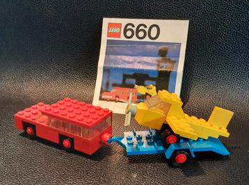 Vintage LEGO 660 Auto met Vliegtuig Transport,1975 beschikbaar voor biedingen