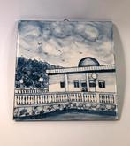 Prachtig wandtegeltje met Italiaans vakantie oord, B. Ratto, Ophalen of Verzenden