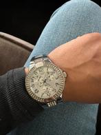 Guess horloge zilver met steentjes, Sieraden, Tassen en Uiterlijk, Horloges | Dames, Met strass, Guess, Gebruikt, Staal