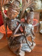 Balinese Rama & Sita sculptuur, jaren '60, Antiek en Kunst, Ophalen of Verzenden