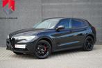 Alfa Romeo Stelvio 2.0 T AWD Super Q4 /280pk/Camera/Trekhaak, Euro 6, 4 cilinders, Leder en Stof, Zwart