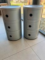 2 x vintage kartell Componibili nachtkastje kastje design, Ophalen, Kunststof, Gebruikt, Minder dan 45 cm