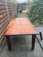 tafel 6 persoons eettafel hout koloniaal rechthoekig, Huis en Inrichting, Ophalen, Gebruikt, 200 cm of meer, Vijf personen of meer