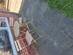 Tuinsetje metaal zelf schoonmaken, Tuin en Terras, Ophalen, Gebruikt, Overige materialen, 2 zitplaatsen