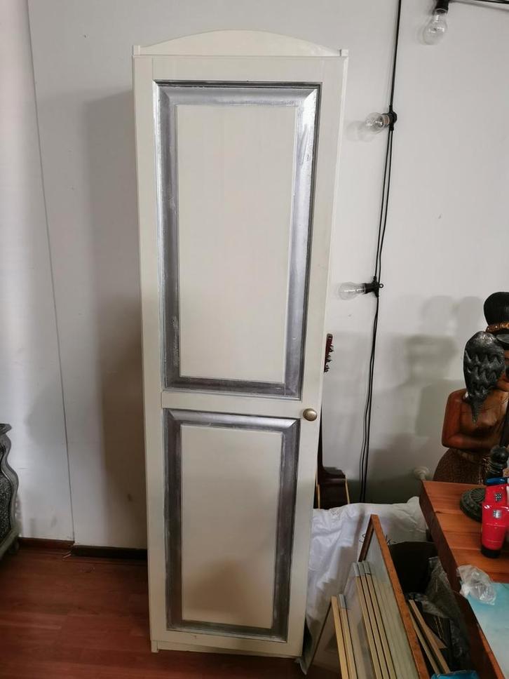 Opknapper - leuke brocante meidenkast, Huis en Inrichting, Kasten | Kledingkasten, Gebruikt, 150 tot 200 cm, 50 tot 100 cm, 25 tot 50 cm
