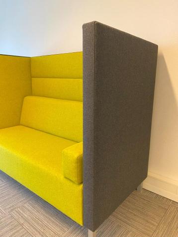 2x Akoestische treinbank Ahrend Loungescape - geel/antraciet - afbeelding 6