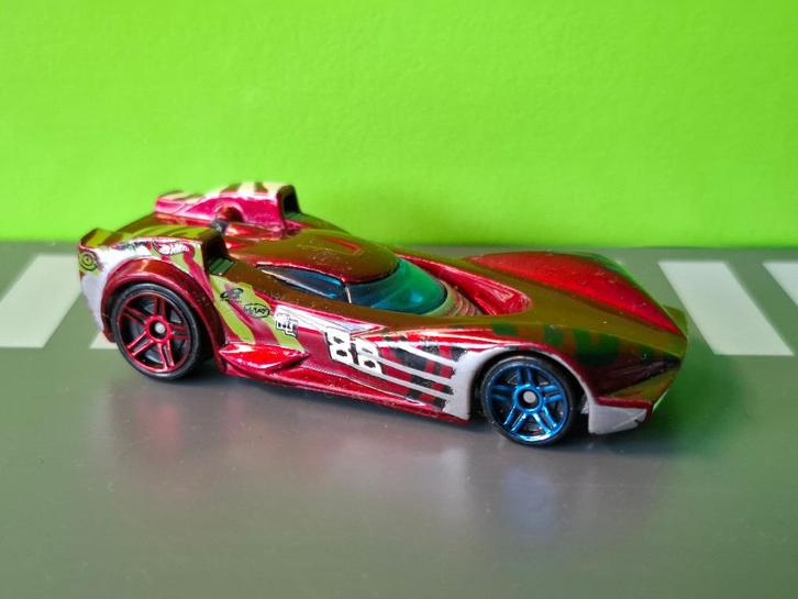 Hotwheels - Scoopa di Fuego [rood] 1/60, Hobby en Vrije tijd, Modelauto's | Overige schalen, Zo goed als nieuw, Auto, Ophalen of Verzenden