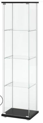 Ikea Detolf glazen vitrinekast, Ophalen, Minder dan 50 cm, Glas, 150 tot 200 cm