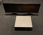 2x DELL 19.5" LCD's + OPTIPLEX 780 SFF (defecte) desktop, Computers en Software, Gebruikt, Kantelbaar, 19.5 inch, Ophalen of Verzenden