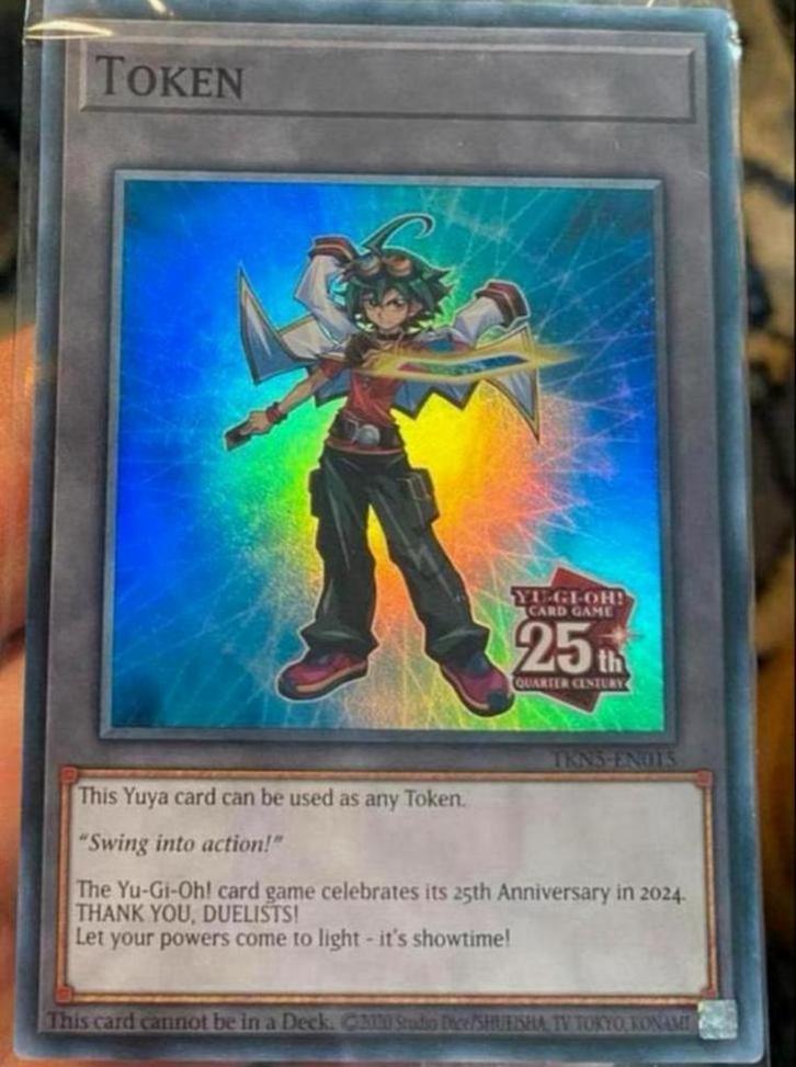 Yu-Gi-Oh! Yuya 25th Promo Token Sealed !, Hobby en Vrije tijd, Verzamelkaartspellen | Yu-gi-Oh!, Zo goed als nieuw, Losse kaart