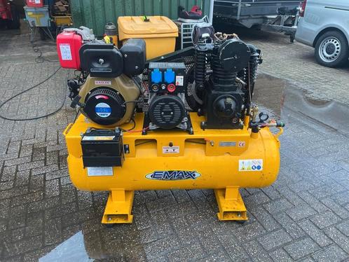 3 in 1 Diesel Compressor,  Generator, Lasapparaat, Doe-het-zelf en Verbouw, Compressors, Zo goed als nieuw, 6 tot 10 bar, 100 liter of meer