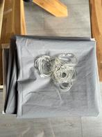 Ikea Douchegordijn Grijs 180x200 + Ringen, Ophalen of Verzenden, Gebruikt, Grijs