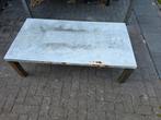 Tuintafel beton, Tuin en Terras, Tuintafels, Ophalen, Gebruikt, Rechthoekig