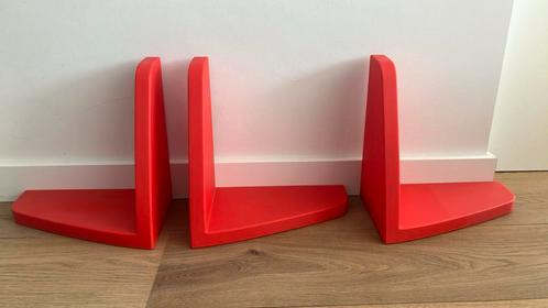 Ikea boekenplankjes, drie stuks rood, Huis en Inrichting, Woonaccessoires | Wandplanken en Boekenplanken, Gebruikt, Ophalen
