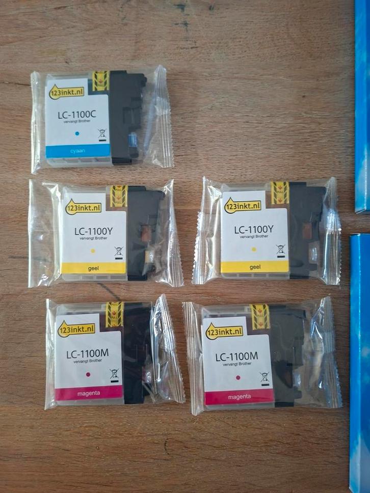 Brother LC 1100 cartridges cyaan magenta geel, Computers en Software, Printerbenodigdheden, Nieuw, Ophalen
