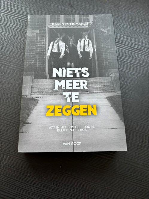 Niets meer te zeggen / Karen M Mcmanus, Boeken, Kinderboeken | Jeugd | 13 jaar en ouder, Zo goed als nieuw, Ophalen of Verzenden