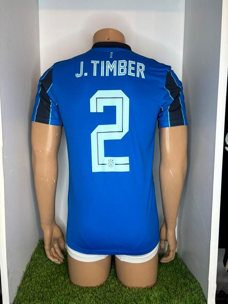 Ajax Uit 2021/2022 Timber, Sport en Fitness, Voetbal, Zo goed als nieuw, Shirt, Maat S, Ophalen of Verzenden