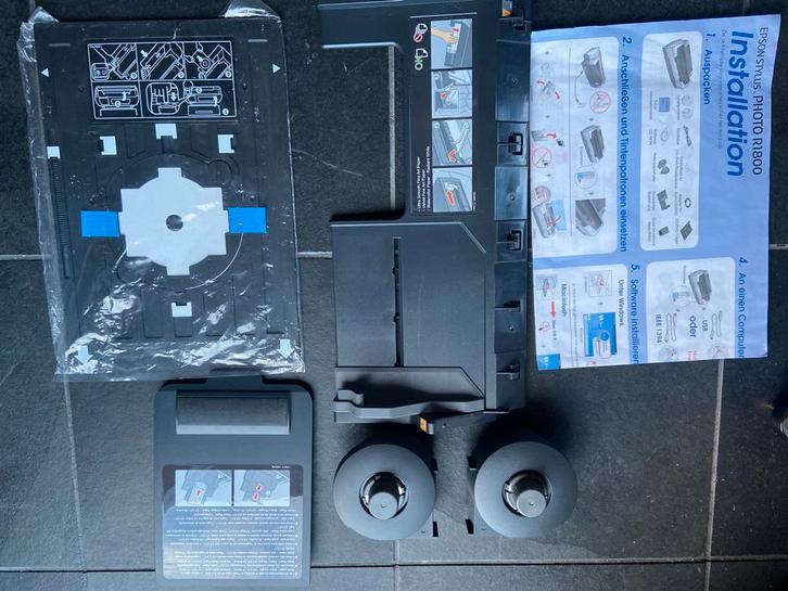Epson R1800 Accessoires: Papierrolhouder, Doorvoer, CD Houde, Computers en Software, Desktop Pc's, Zo goed als nieuw, Onbekend