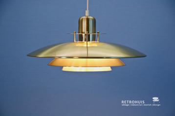 Deense messing lamp schalenlamp vintage 80s retro beschikbaar voor biedingen