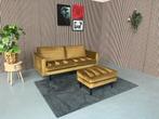 GRATIS LEVERING Velvet Bank + Poef 190x85 REFURBISHED, 150 tot 200 cm, Tweepersoons, 75 tot 100 cm, Ophalen of Verzenden