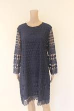 Enjoy donkerblauwe kanten jurk maat XL (maat 42/44), Blauw, ., Maat 42/44 (L), Enjoy