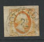 postzegel NVPH 3 Koning Willem III 1852 (breedgerand!!), Postzegels en Munten, Postzegels | Nederland, T/m 1940, Verzenden, Gestempeld