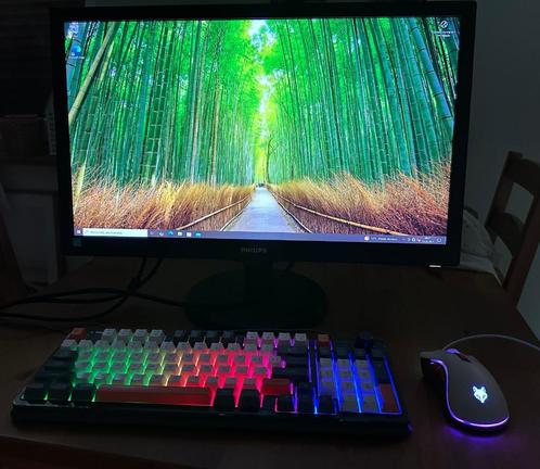 Game PC RTX 3050, i7, 32GB RAM, WIN10 Pro, SSD, HDD, monitor, Computers en Software, Desktop Pc's, Zo goed als nieuw, 3 tot 4 Ghz