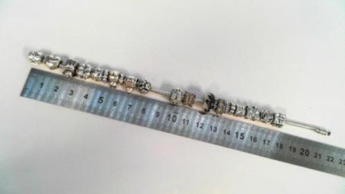 318662 Zilveren Pandora Armband + 20 Bedels, Sieraden, Tassen en Uiterlijk, Armbanden, Zo goed als nieuw, Zilver, Zilver, Met bedels of kralen