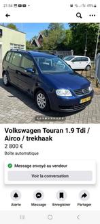 Touran 1.9 TDI met airco en trekhaak, Auto's, Volkswagen, Stof, Blauw, Grijs, Particulier