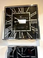 Zwarte wandklok Colmore, Huis en Inrichting, Woonaccessoires | Klokken, Ophalen, Wandklok, Analoog, B