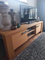Eiken tv meubel 175cm, Gebruikt, 50 tot 75 cm, Ophalen