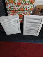 Twee houten louvre deurtjes, Huis en Inrichting, Ophalen of Verzenden, Zo goed als nieuw