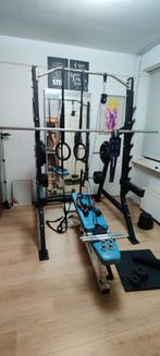 Gewichten 30mm Barbell + Dumbbells + gewichten 100+ kilo, Sport en Fitness, Fitnessmaterialen, Ophalen, Gebruikt, Benen, Halterschijven