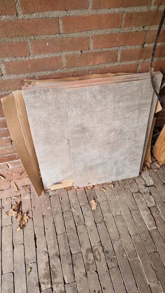 Restant Keramische Vloertegels, Doe-het-zelf en Verbouw, Tegels, Zo goed als nieuw, Vloertegels, Keramiek, 40 tot 60 cm, 40 tot 60 cm