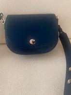 Donkerblauw leren tas van cacharel, Overige merken, Nieuw, Leer, Verzenden